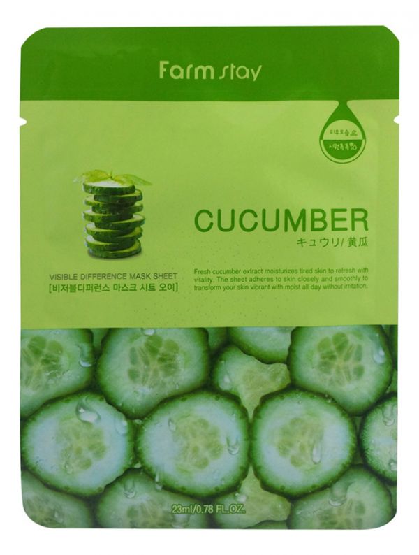FarmStay Visible Difference Mask Sheet Cucumber 23ml